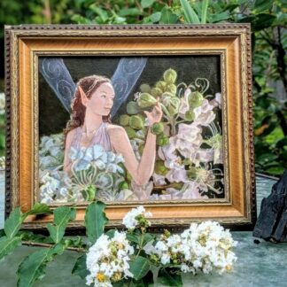 Crepe Myrtle Fairy Oil Painting